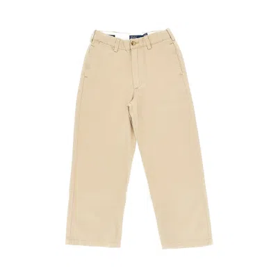 Ralph Lauren Cotton Gabardine Pants Kids In Neutral