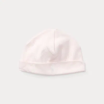 Ralph Lauren Babies' Cotton Hat In Delicate Pink