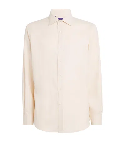 Ralph Lauren Cotton Herringbone Shirt In White