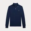 Polo Ralph Lauren Kids' Cotton Interlock Quarter-zip Pullover In Blue