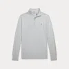 Polo Ralph Lauren Kids' Cotton Interlock Quarter-zip Pullover In Grey