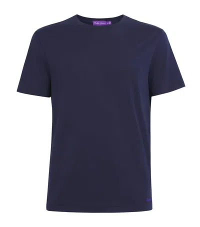 Ralph Lauren Cotton Interlock T-shirt In Blue
