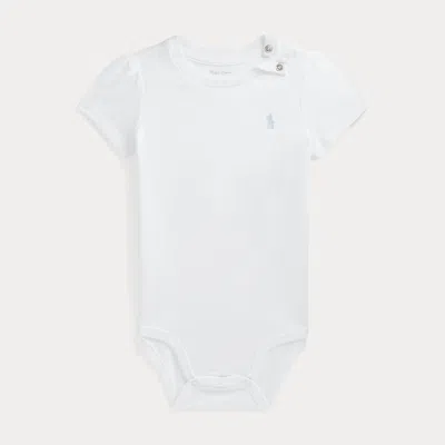 Ralph Lauren Kids' Cotton Jersey Bodysuit In White
