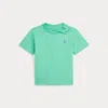 Ralph Lauren Kids' Cotton Jersey Crewneck T-shirt In Green