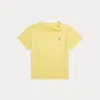 Ralph Lauren Kids' Logo-embroidered Cotton T-shirt In Yellow