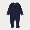 Polo Ralph Lauren Baby Boys Cotton Footed Coverall In Refined Navy