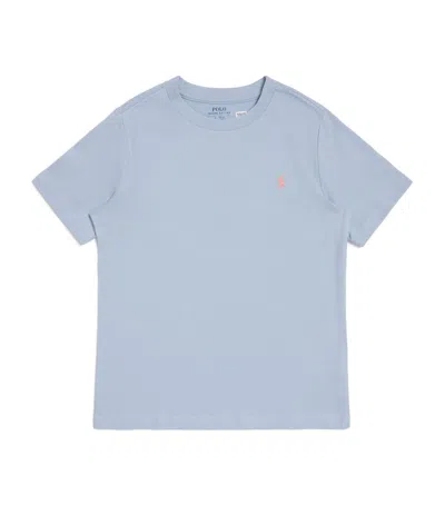 Ralph Lauren Kids' Cotton Jersey Logo T-shirt In Blue
