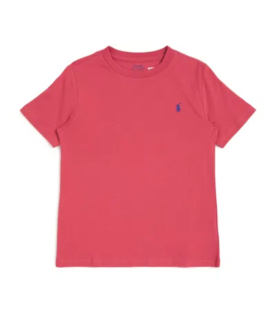 Ralph Lauren Kids' Cotton Jersey Logo T-shirt In Red