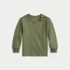 Ralph Lauren Cotton Jersey Long-sleeve Tee In Green