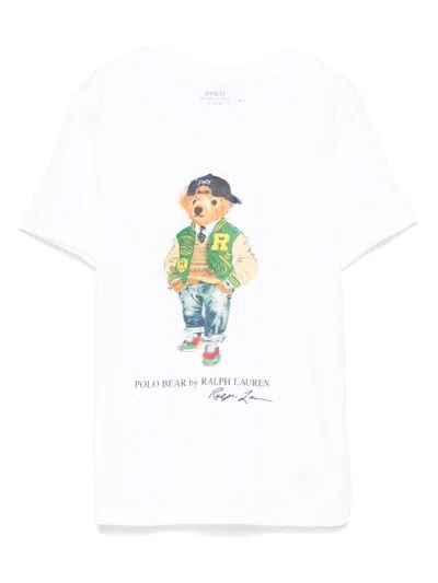 POLO RALPH LAUREN COTTON JERSEY POLO BEAR T-SHIRT