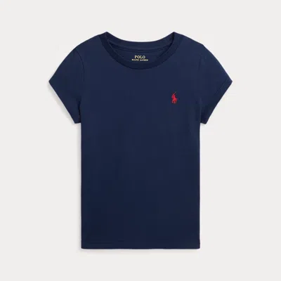 Ralph Lauren Kids' Cotton Jersey T-shirt In Blue