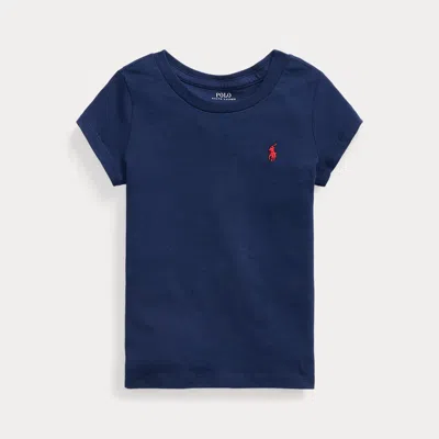 Ralph Lauren Kids' Cotton Jersey T-shirt In Blue