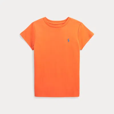 Polo Ralph Lauren Kids' Cotton Jersey T-shirt In Orange
