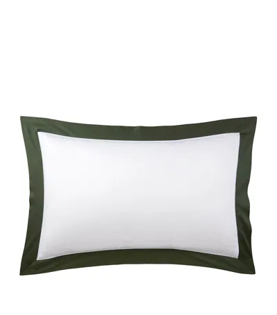Ralph Lauren Cotton Langdon King Oxford Pillowcase In Green