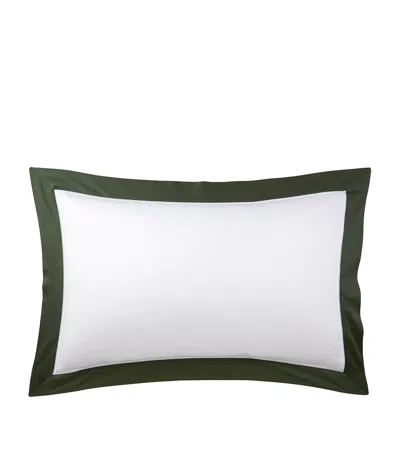 Ralph Lauren Cotton Langdon Oxford Pillowcase In Green