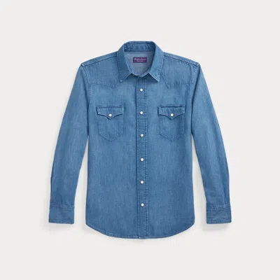 Ralph Lauren Cotton-linen Denim Western Shirt