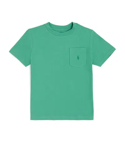 Ralph Lauren Kids' Cotton Logo Pocket T-shirt In Green