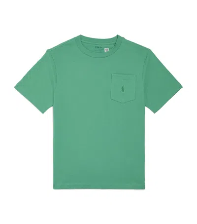 RALPH LAUREN COTTON LOGO POCKET T-SHIRT