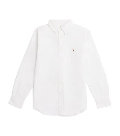 Ralph Lauren Kids' Cotton Logo Shirt In White