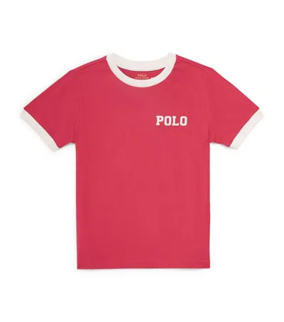 Ralph Lauren Kids' Cotton Logo T-shirt In Red