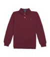 Ralph Lauren Cotton Long-sleeve Polo Shirt In Burgundy