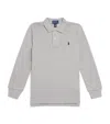 Ralph Lauren Cotton Long-sleeve Polo Shirt In Gray