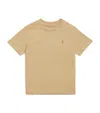Ralph Lauren Cotton Mini Polo Pony T-shirt In Neutral
