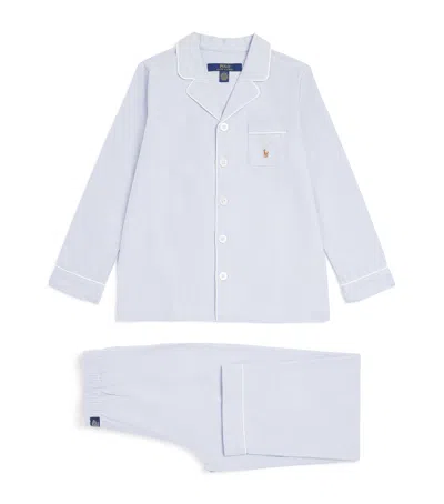 Ralph Lauren Kids' Cotton Oxford Pyjama Set In White