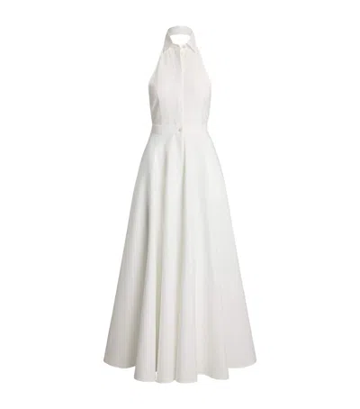 Ralph Lauren Halterneck Shirt Dress In White