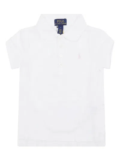 Ralph Lauren Kids' Cotton Piqué Polo Shirt In White