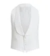 Ralph Lauren Cotton Piqué Zeke Waistcoat In White