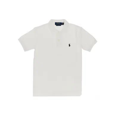 Ralph Lauren Cotton Piquet Polo Shirt With Logo Embroidery Kids In White
