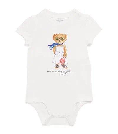 Ralph Lauren Kids' Cotton Polo Bear Bodysuit