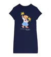 Polo Ralph Lauren Polo Bear Cotton Jersey T-shirt Dress In Navy