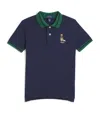 Ralph Lauren Cotton Polo Bear Polo Shirt In Blue