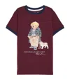 Ralph Lauren Cotton Polo Bear T-shirt In Burgundy