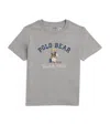 Ralph Lauren Cotton Polo Bear T-shirt In Gray