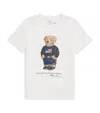 Ralph Lauren Boy's Polo Bear Flag Print Short-sleeve T-shirt In White