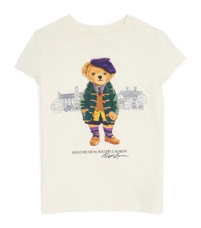 Ralph Lauren Kids' Cotton Polo Bear T-shirt In White