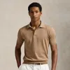 Ralph Lauren Cotton Polo-collar Sweater In Pecan Brown