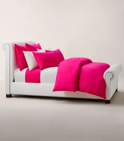 Ralph Lauren Cotton Polo Player Duvet Cover In Pink