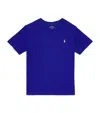 Ralph Lauren Cotton Polo Pony Logo T-shirt In Blue