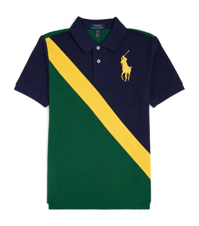 Ralph Lauren Kids' Cotton Polo Pony Polo Shirt In Green