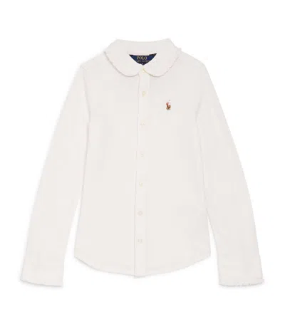 Polo Ralph Lauren Kids' Polo Pony Cotton Shirt In White