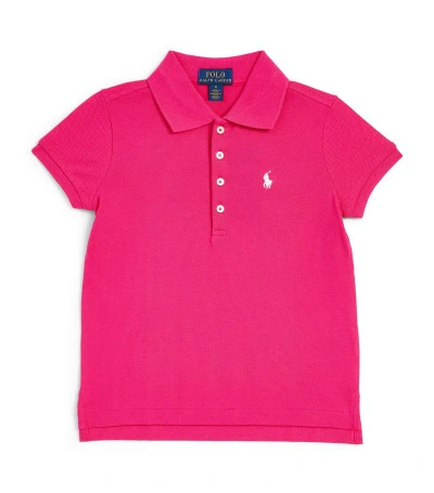 Ralph Lauren Kids' Cotton Polo Shirt (6-14 Years) In Pink