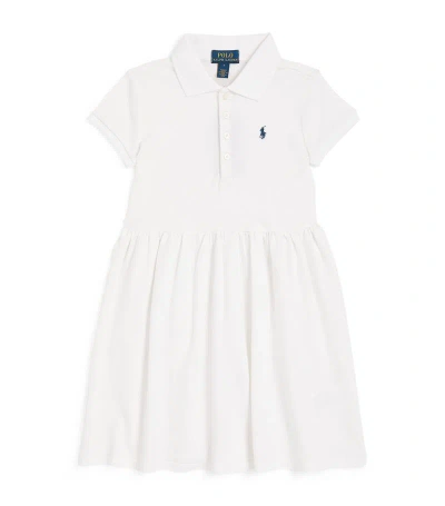 Ralph Lauren Kids' Cotton Polo Shirt Dress (2-7 Years) In White