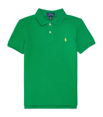 Ralph Lauren Kids' Cotton Polo Shirt In Green