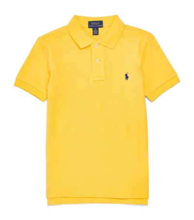 Ralph Lauren Kids' Cotton Polo Shirt In Yellow