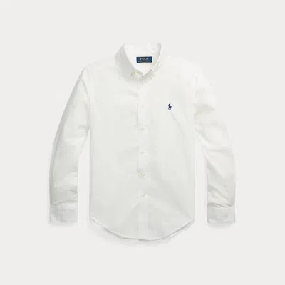 Polo Ralph Lauren Kids' Cotton Poplin Shirt In White