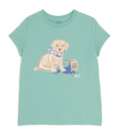Ralph Lauren Kids' Cotton Printed T-shirt In Green